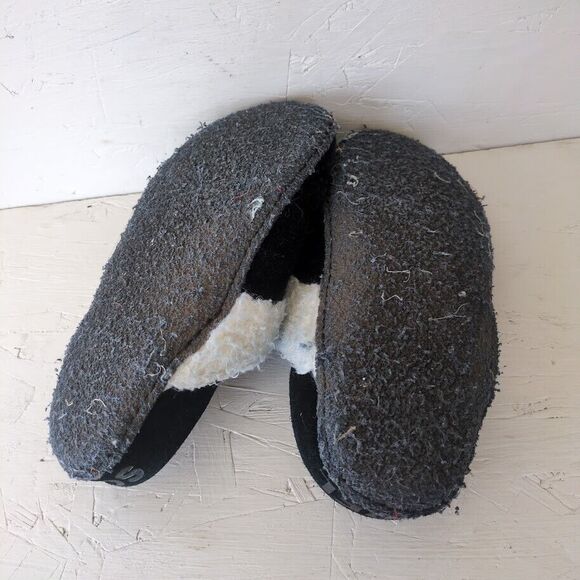 Sorel Nakiska Slide II Slippers Women's Sz 7 Black Faux Suede Slip On - Picture 5 of 7